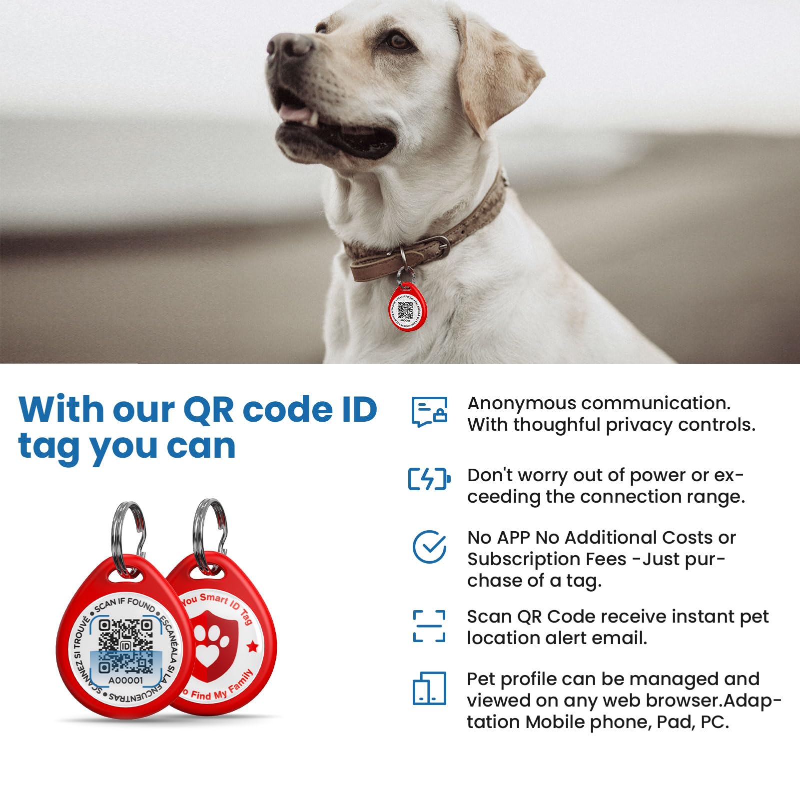 ilFindYou dashboard shows multi-pet profile management