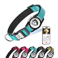 ILFINDYOU reflective dog collar buckle close-up for durable daily wear