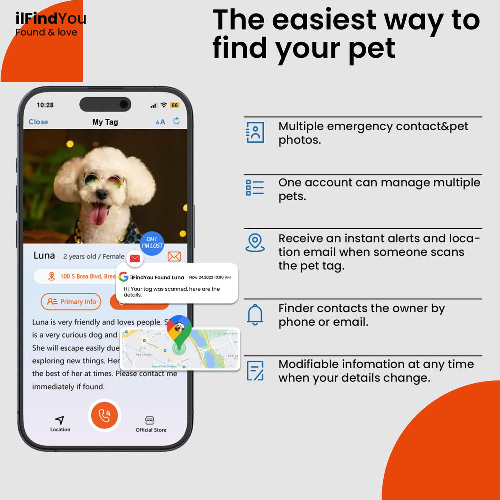 ILFINDYOU soft nylon dog collar for comfortable daily wear