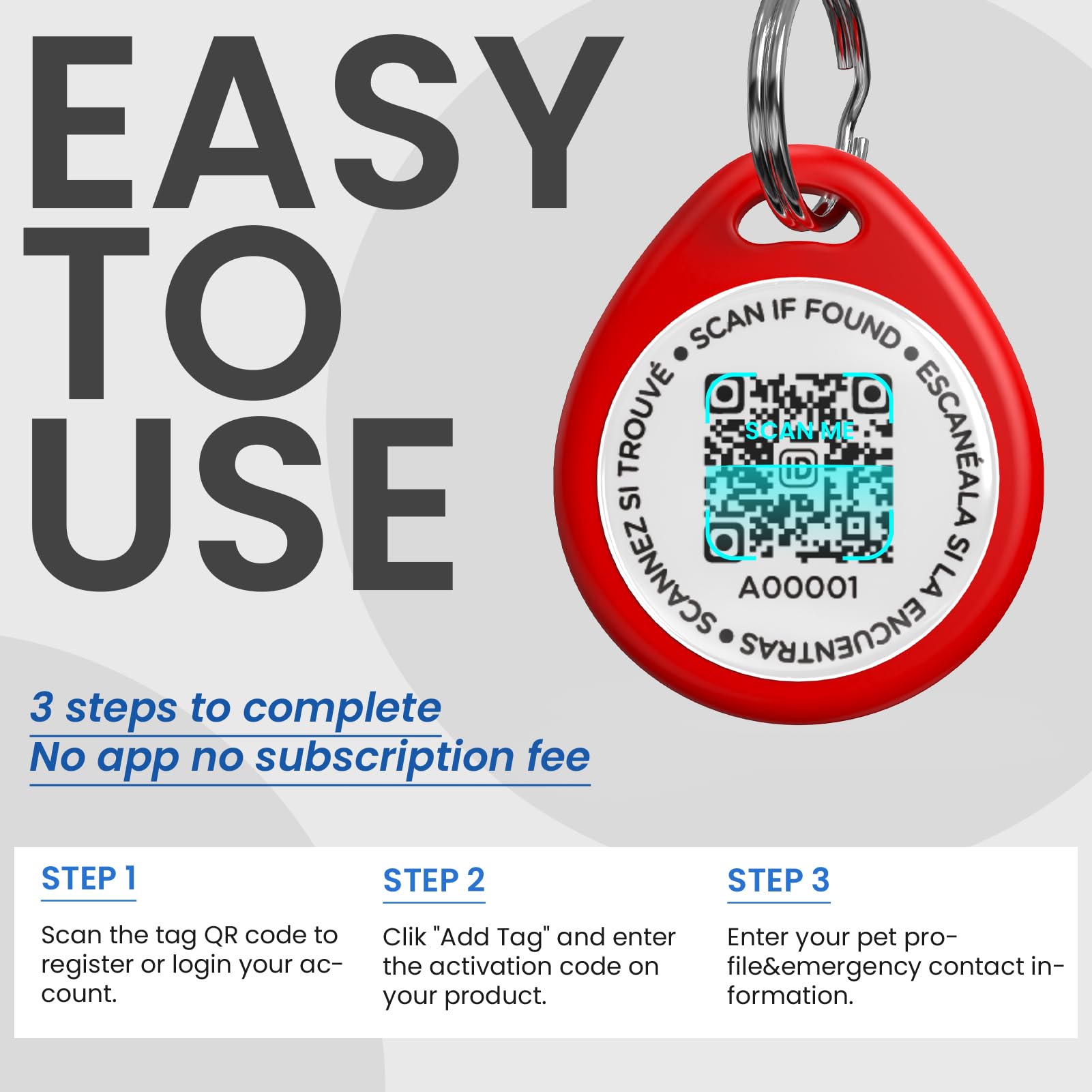 ilFindYou waterproof scratch-resistant tag endures outdoor use