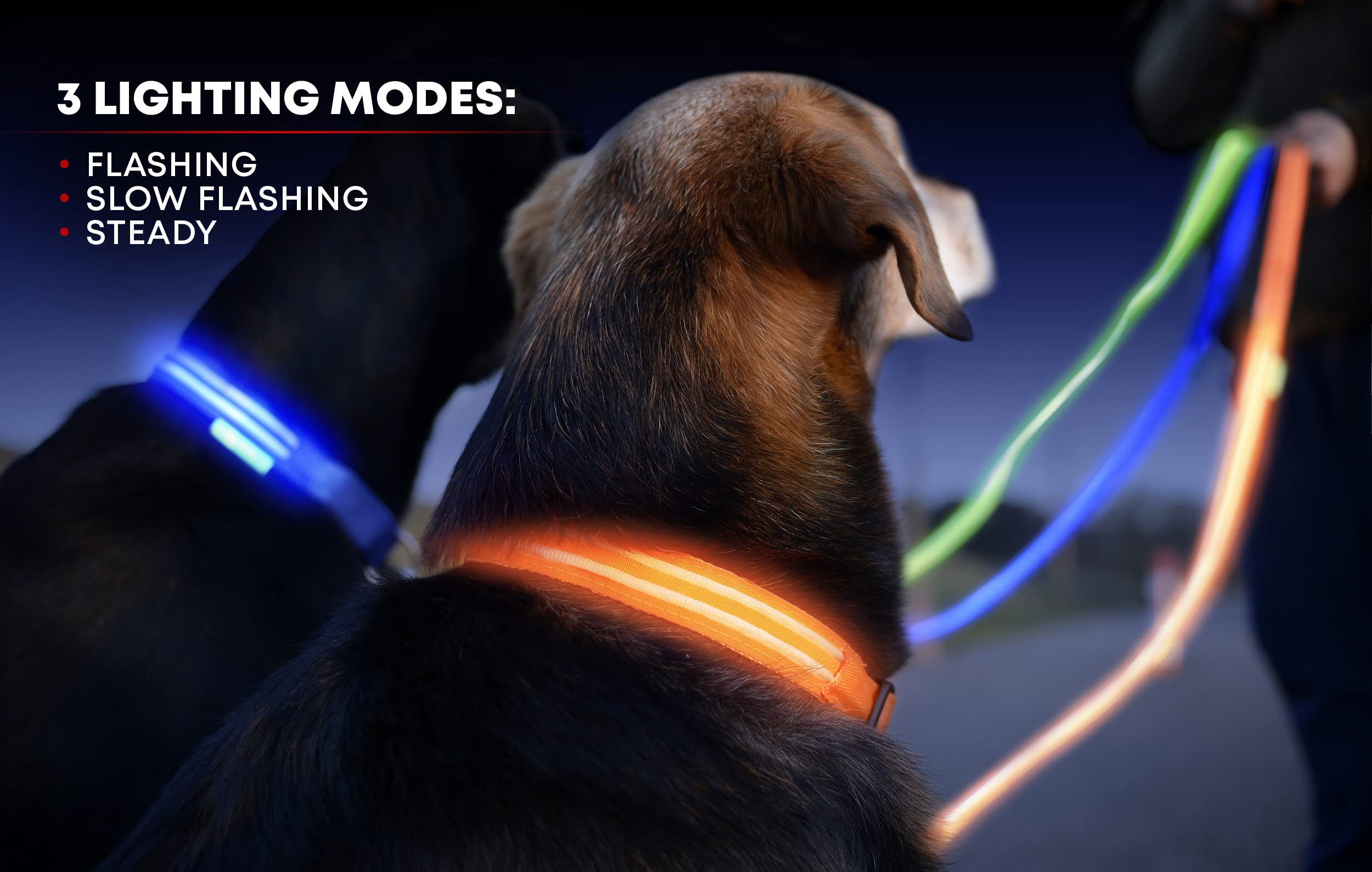 Illumiseen LED dog collar USB charging port demonstrates easy recharge.