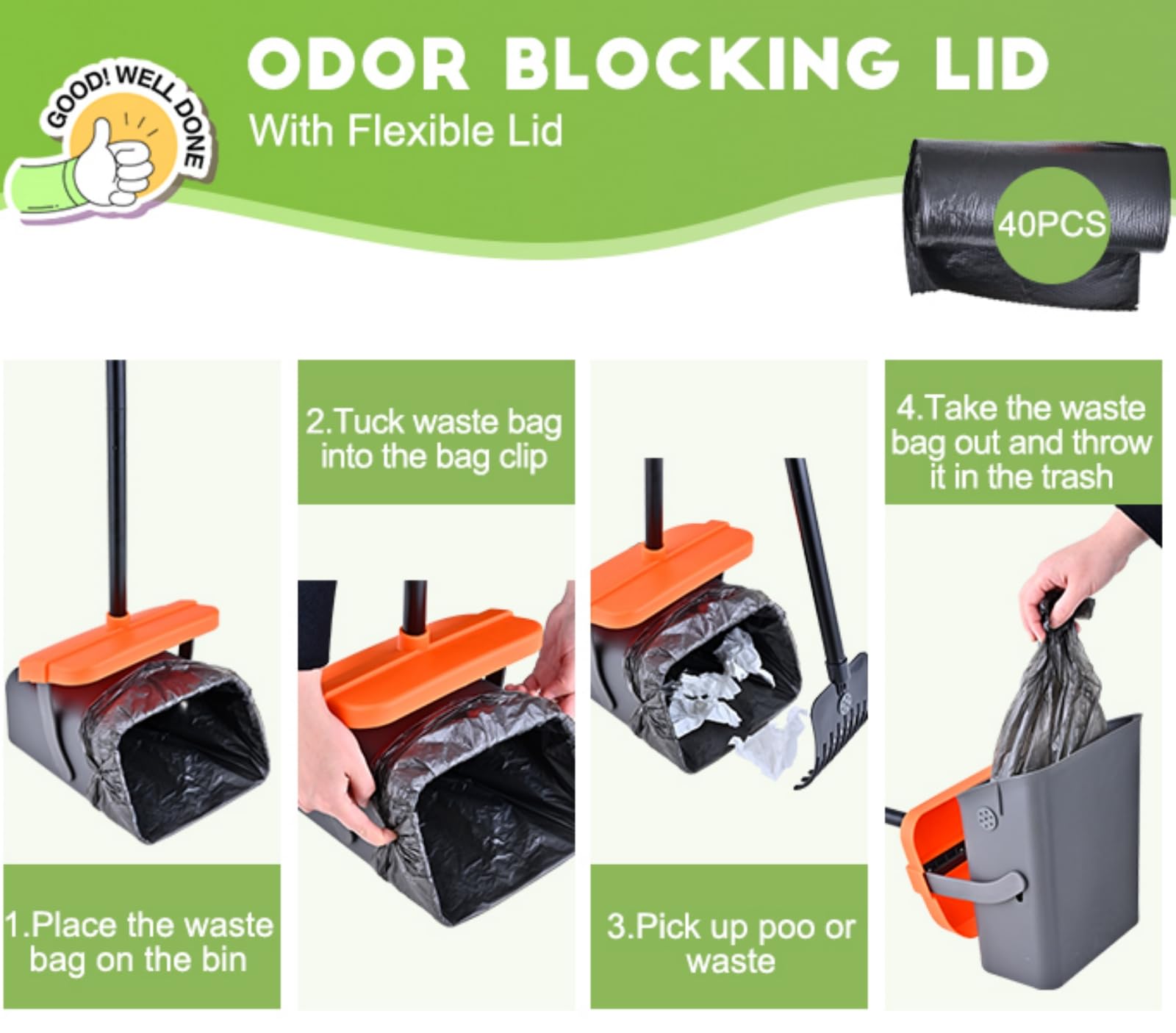 ilongood multifunctional garden cleanup tool for weeds and leaves beyond pet waste.