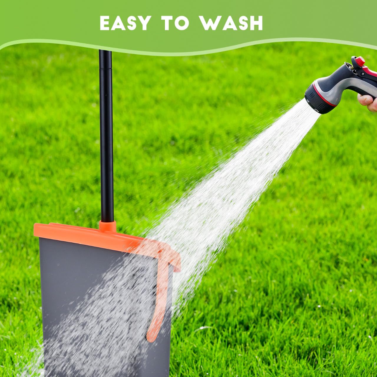 ilongood odor-blocking lid close-up reduces odors during outdoor scooping.