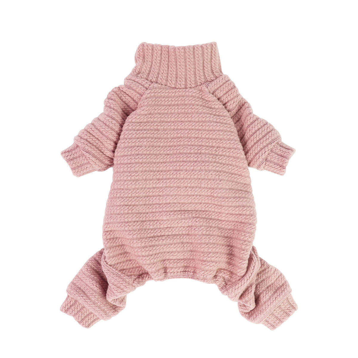 Fitwarm Turtleneck Knitted Dog Sweater Puppy Pajamas Thermal Doggie Winter Clothes Knitwear Pet Coats Cat Apparel Pink Medium