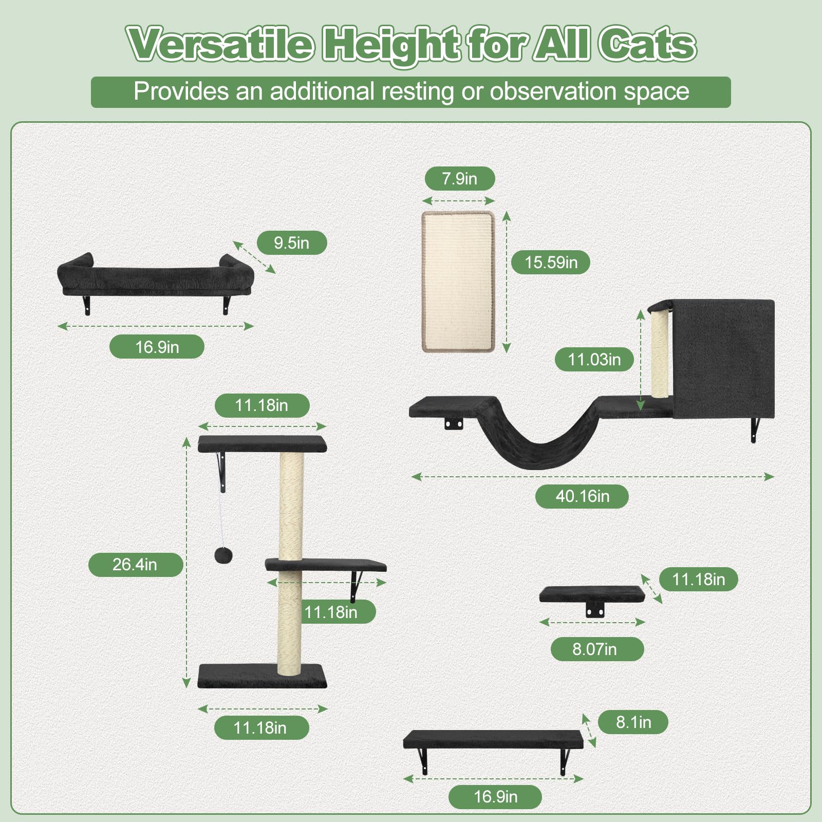SOCATER wall-mounted cat furniture shows a modular play system for customizable routes