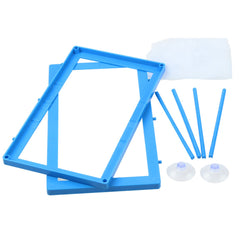 AQUANEAT Fish Tank Breeder 2 pcs Large Mesh Net Fry Saver Aquarium Spawn Hatchery Isolation with Suction Cups