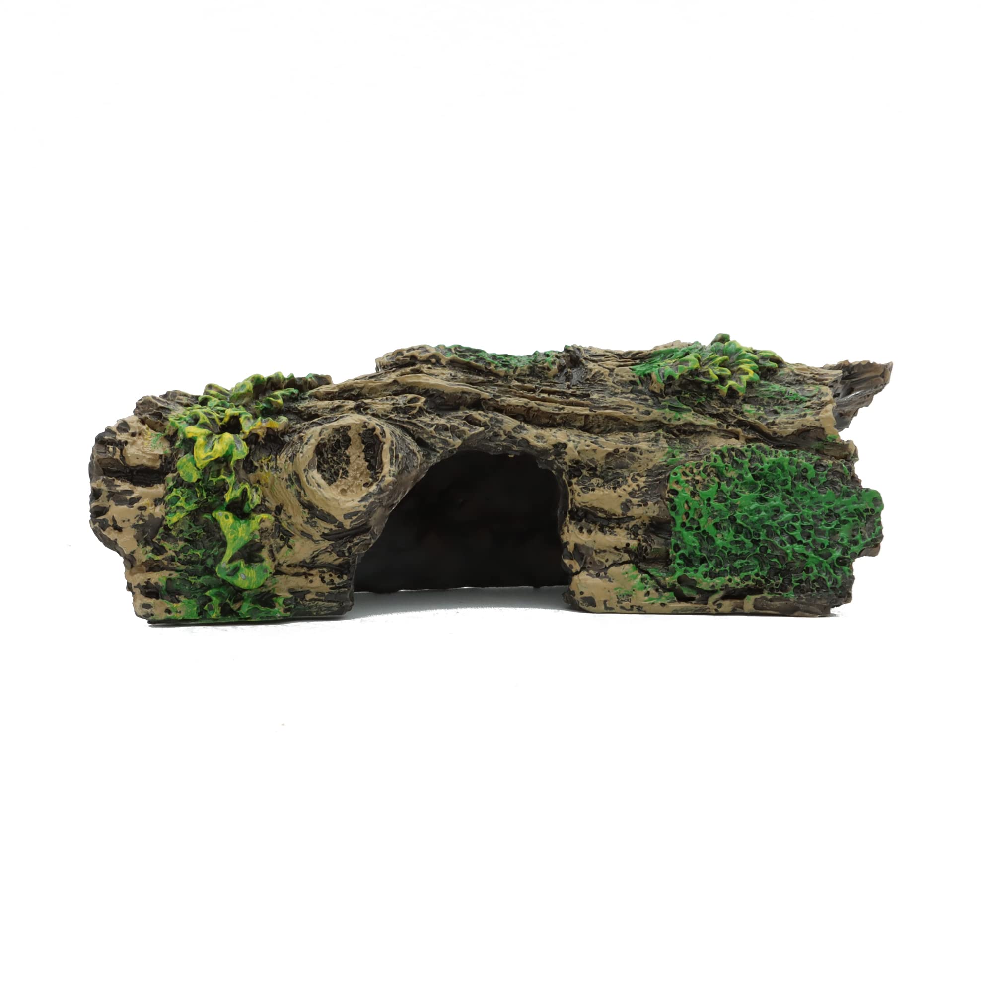 JIH Resin Hollow Tree Trunk Aquarium Ornament | Bettas House Cave Wood Decor HS-SP207