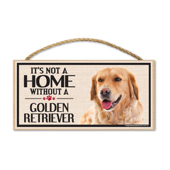 Imagine This wood sign with Golden Retriever design enhances cozy wall decor and breed pride.