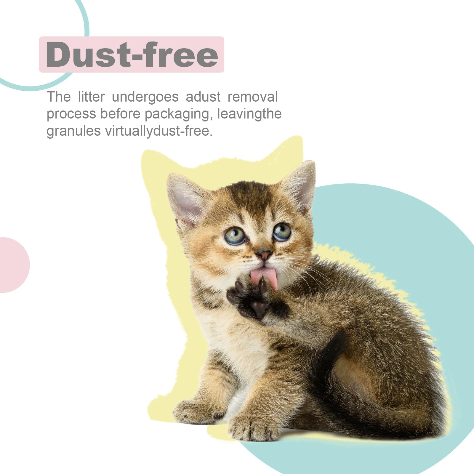 IMMHABI dual-layer litter box system in use with pellets staying inside.