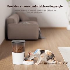 IMIPAW automatic cat feeder 3L capacity keeps your cat fed during trips