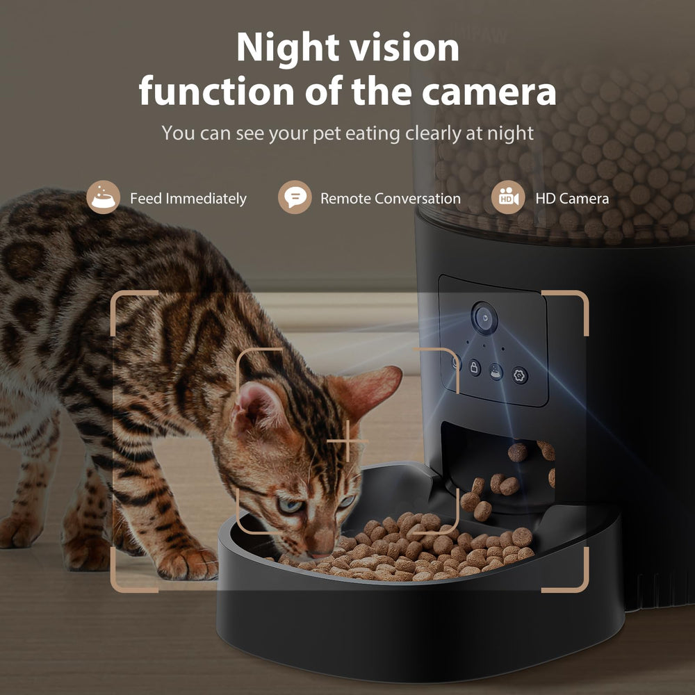 IMIPAW dual-rotor dispenser ensures smooth portions for consistent meals.