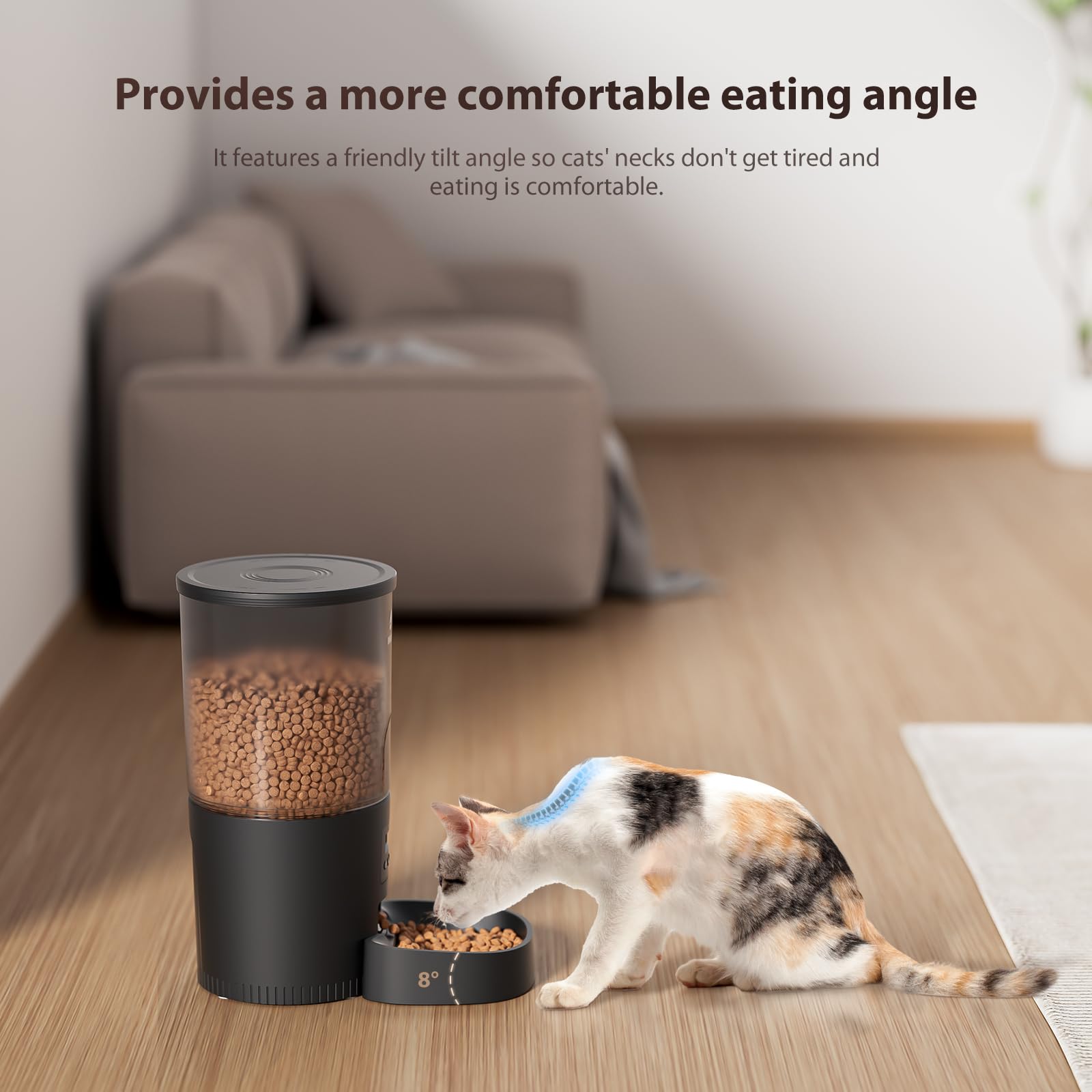 IMIPAW secure lid prevents cat from stealing food during busy days