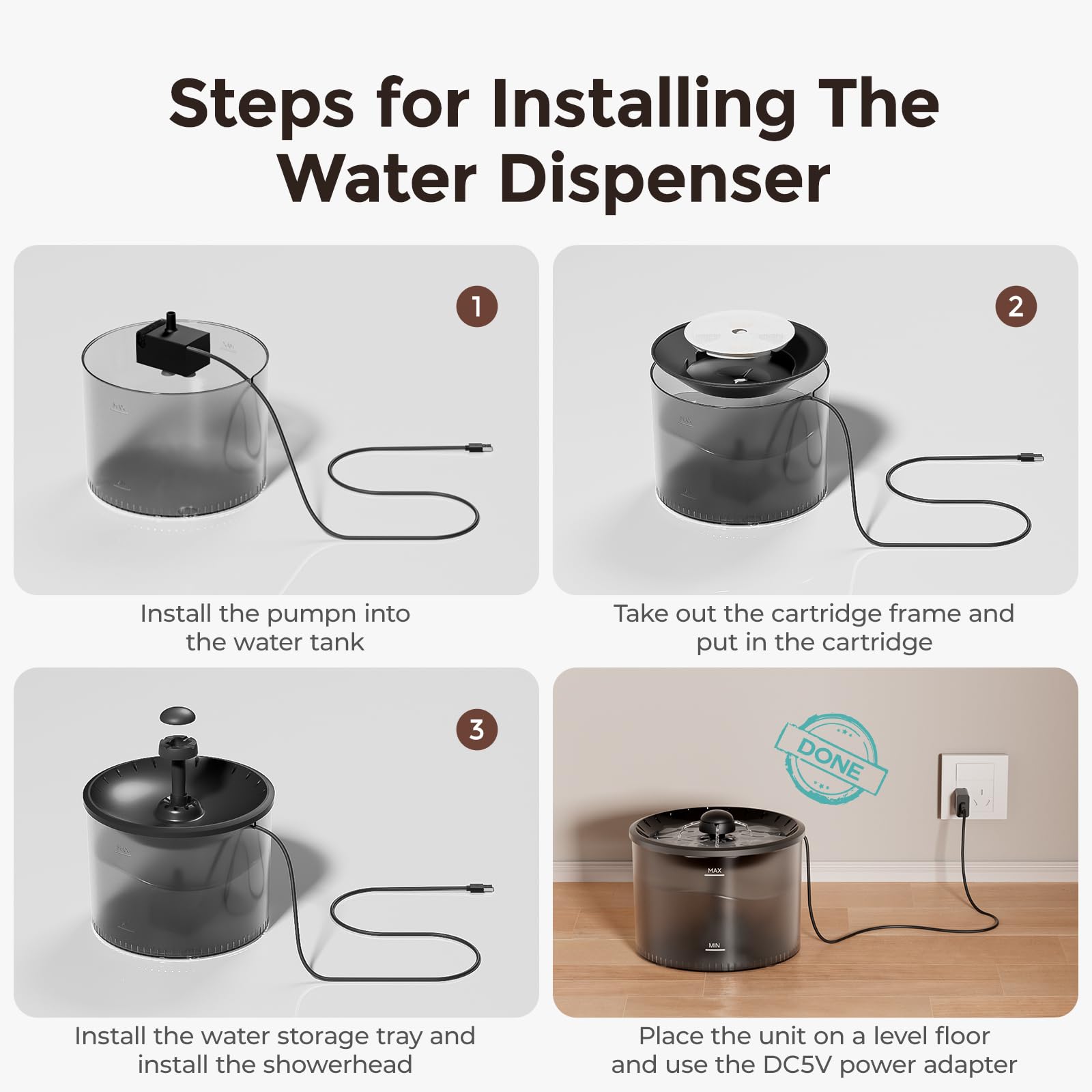 IMIPAW combo-pack packaging highlights an all-in-one feeding and watering solution