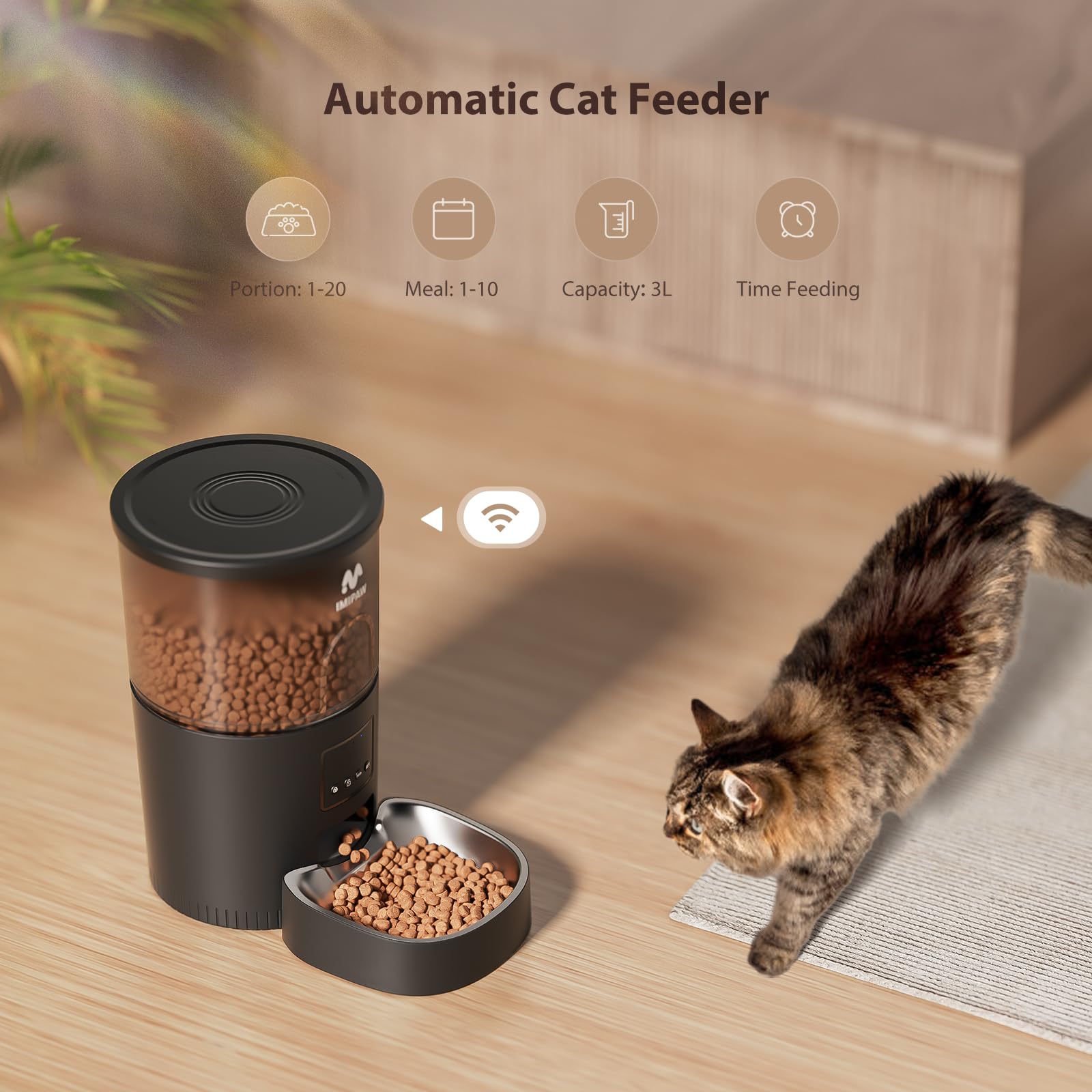 IMIPAW dual power options support uninterrupted feeding during outages.