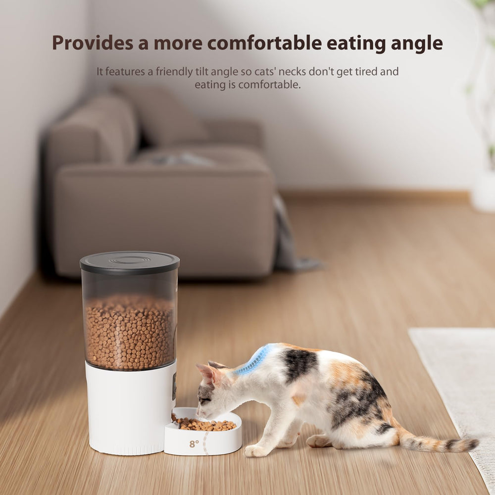 IMIPAW large-capacity 5L bucket holds multiple days of kibble for continuous feeding.