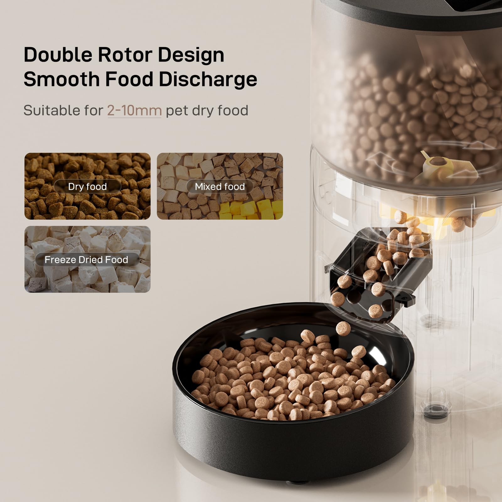 IMIPAW PET feeder on desk setup with clean space and fresh food