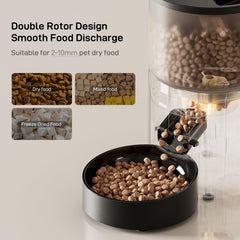 IMIPAW PET feeder on desk setup with clean space and fresh food