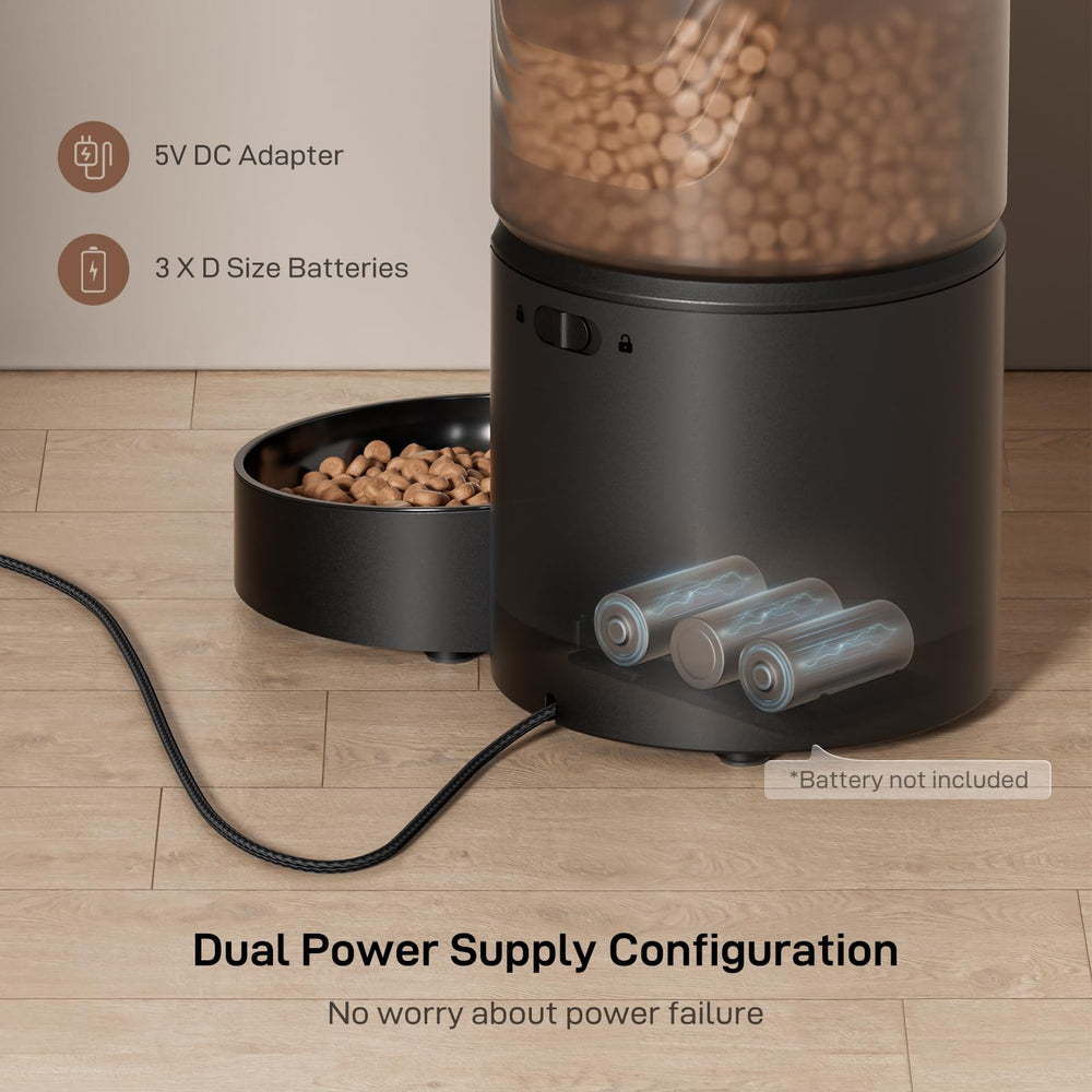 IMIPAW PET feeder closeup of dispensing mechanism and anti-clog design
