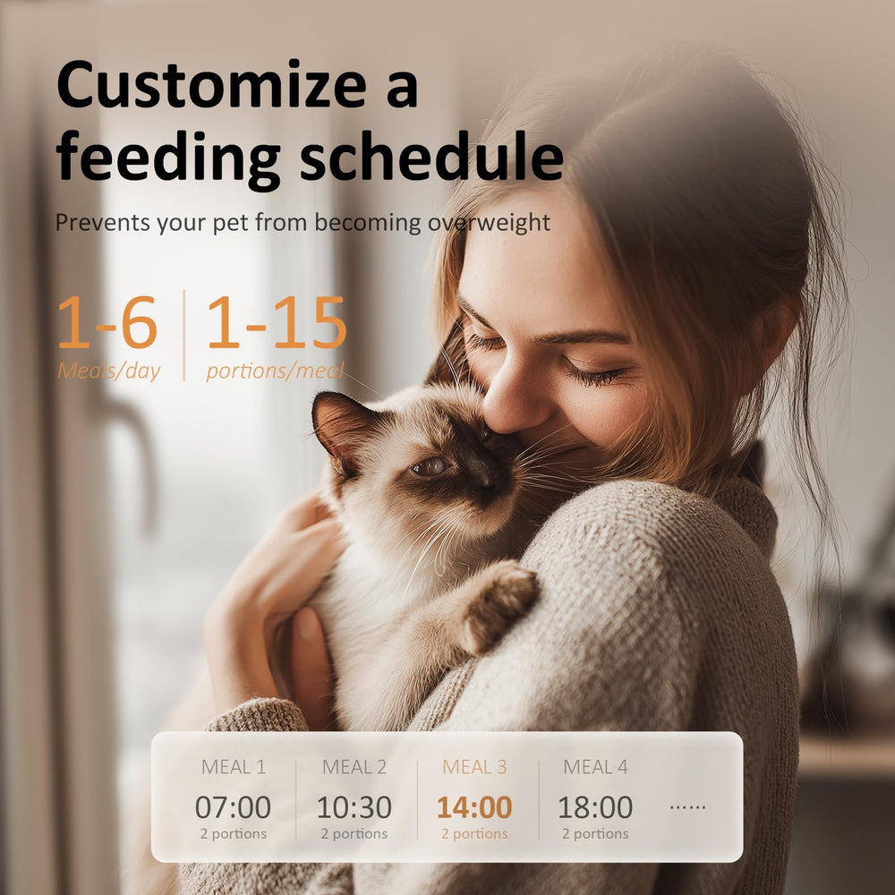 IMIPAW PET feeder dispensing area shows precise timing for portion control and peace of mind.