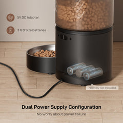 IMIPAW PET automatic cat feeder dispensing action delivering measured portions