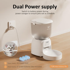 IMIPAW PET automatic cat feeder dry food hopper keeps kibble organized and ready.