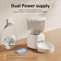 IMIPAW PET Automatic Cat Feeder WiFi removable tank for easy cleaning
