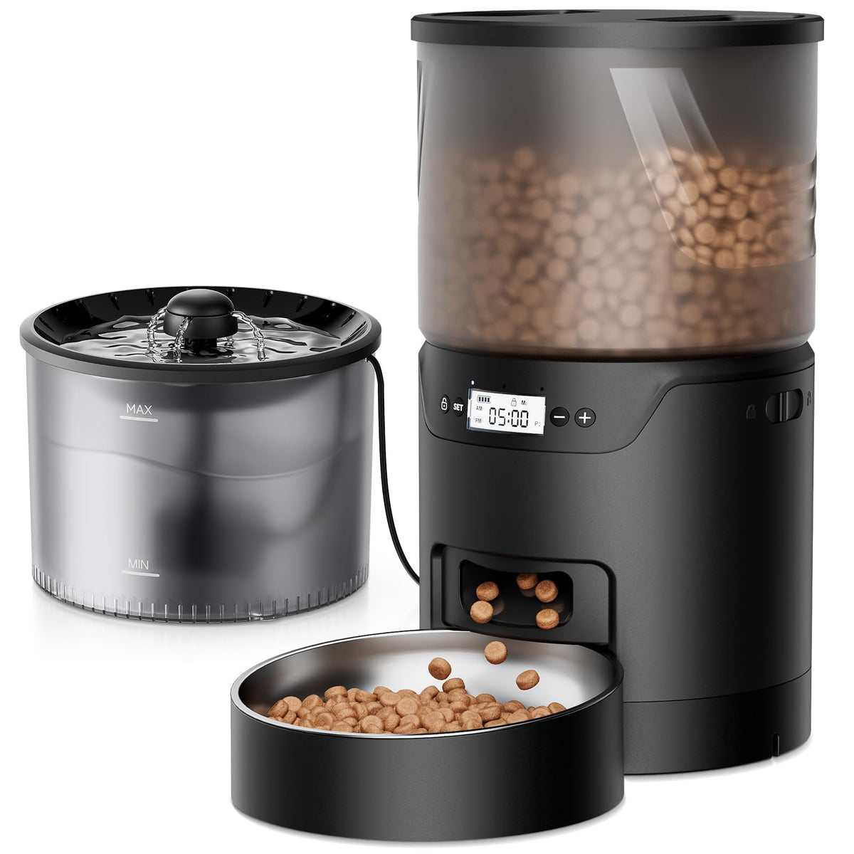 IMIPAW PET automatic feeder with 3L capacity for precise, scheduled meals.
