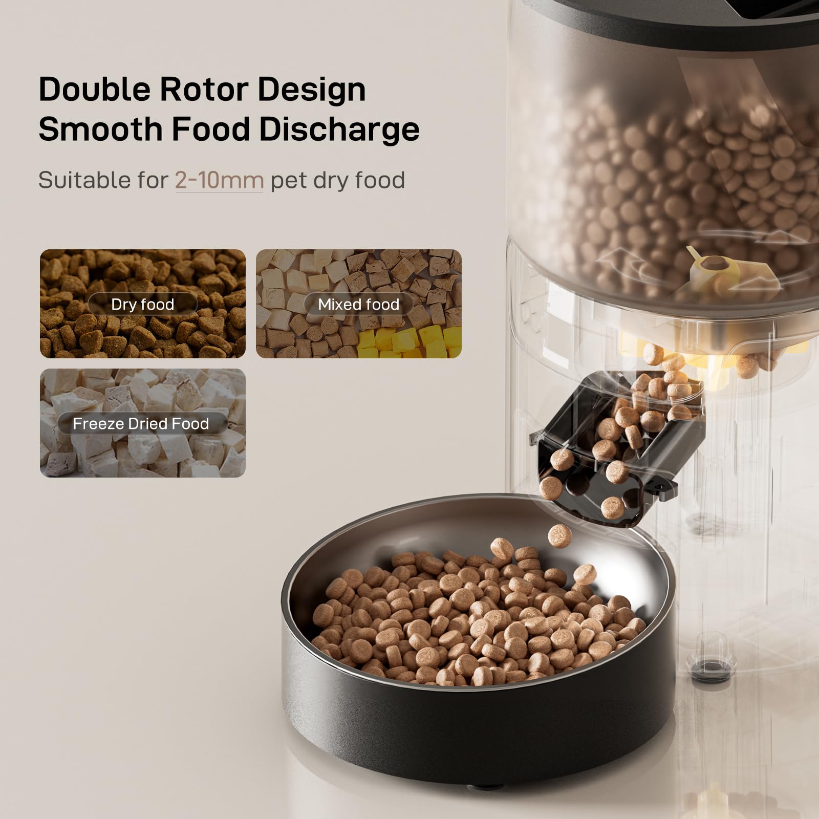 IMIPAW PET desiccant pack keeps dry food fresh inside the feeder