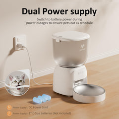 IMIPAW PET timed feeding setup supports 1-10 meals per day