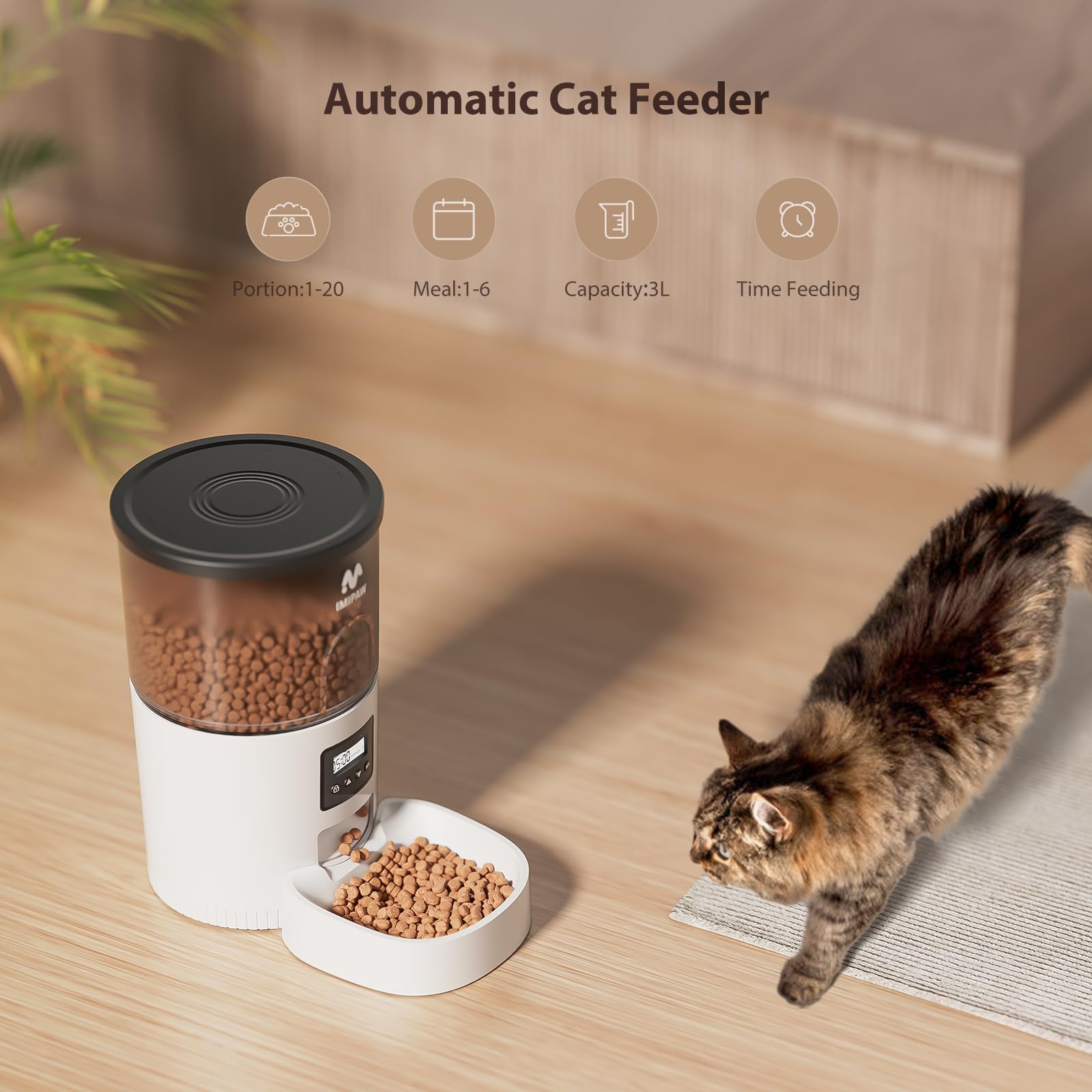 IMIPAW removable food tray for easy cleaning after meals