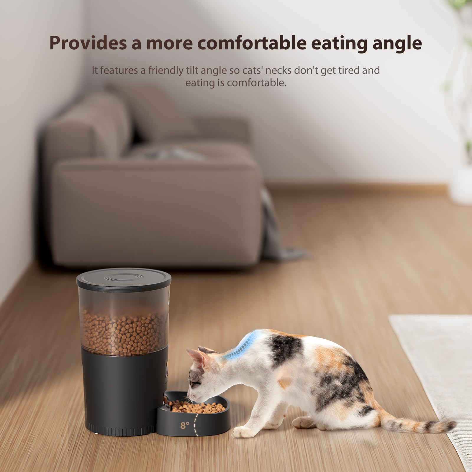 IMIPAW secure lid prevents pets from accessing food and prevents spills.