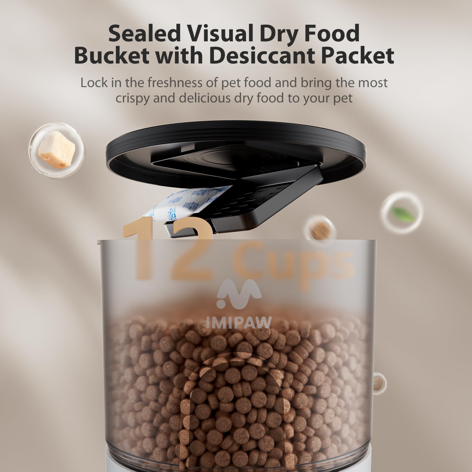 IMIPAW two drinking modes sprinkler and fountain attract hydration