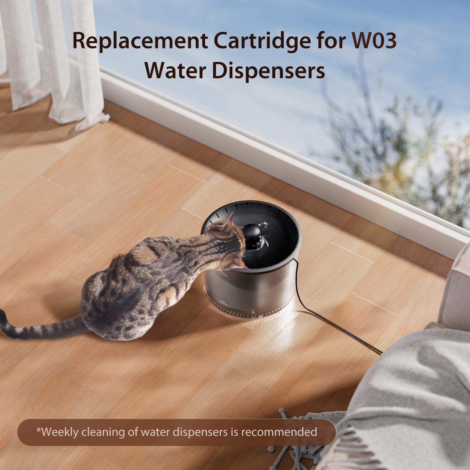 IMIPAW W03 filtered water result suggests tastier hydration for cats.
