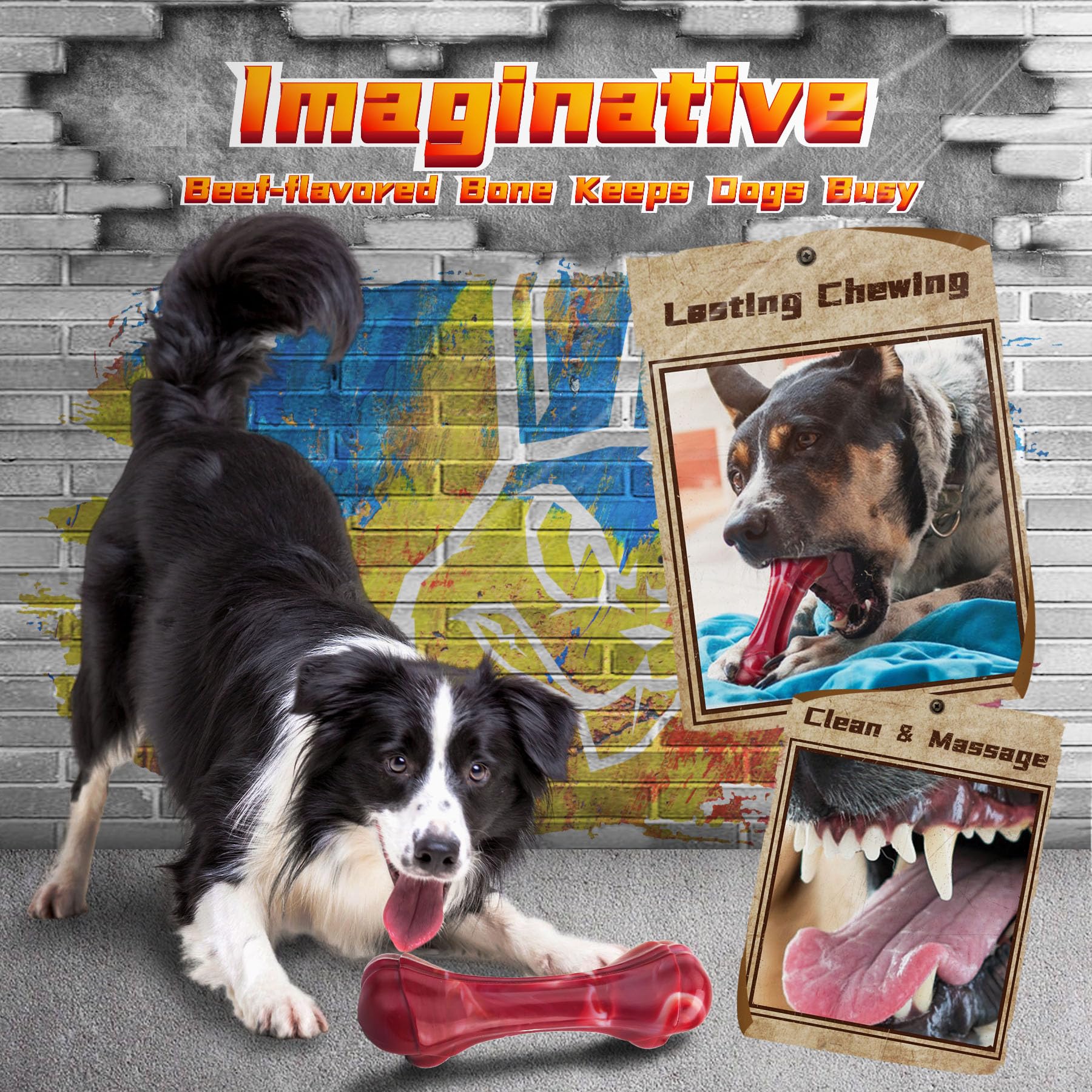 IMMADBUNY Mad Bunny tug-toy supports healthy tug-of-war play and bonding.