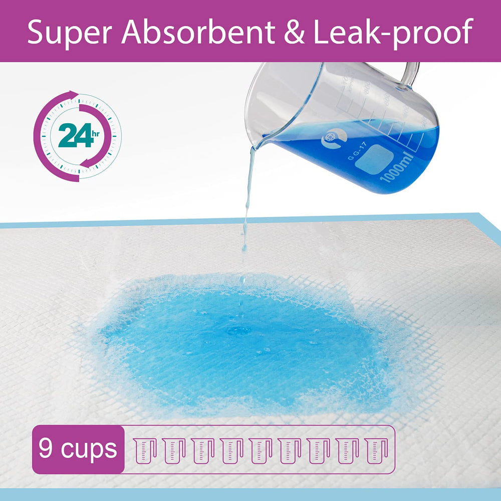 IMMCUTE 6-layer protection pad showing leak-resistance for floors