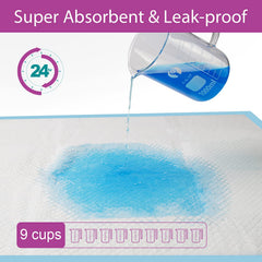 IMMCUTE 6-layer protection pad showing leak-resistance for floors