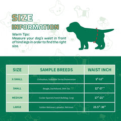IMMCUTE dog diapers wetness-indicator shows when to change for hygiene