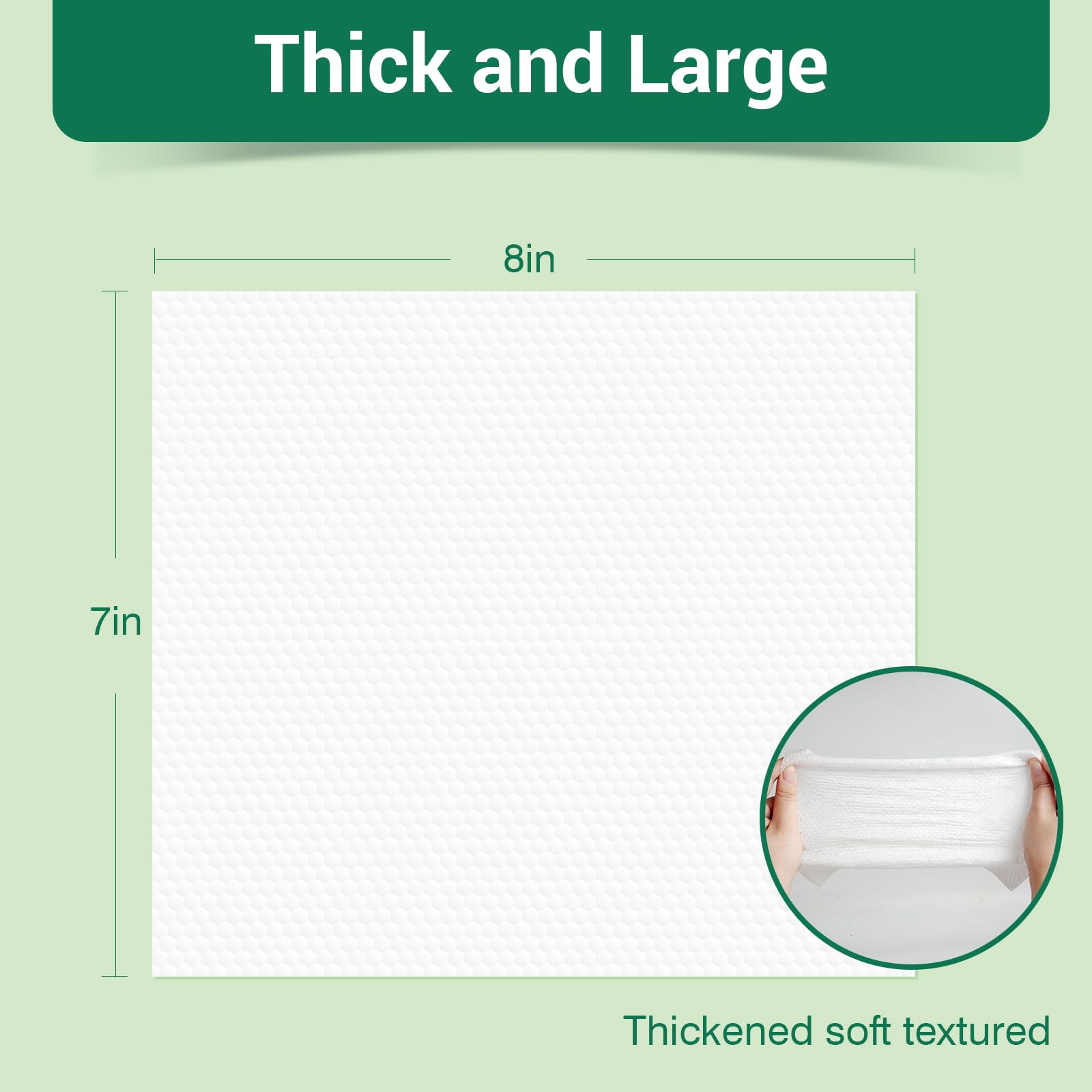IMMCUTE 8x7 inch large wipes shown for easy full-pet cleaning.