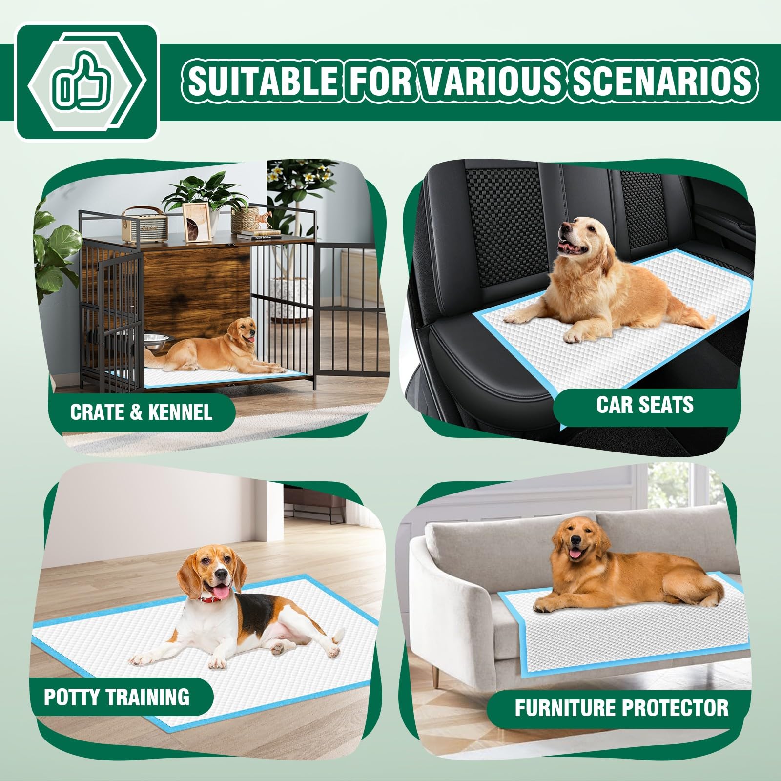 IMMCUTE 36x44 pad helps keep living spaces tidy and odor-controlled