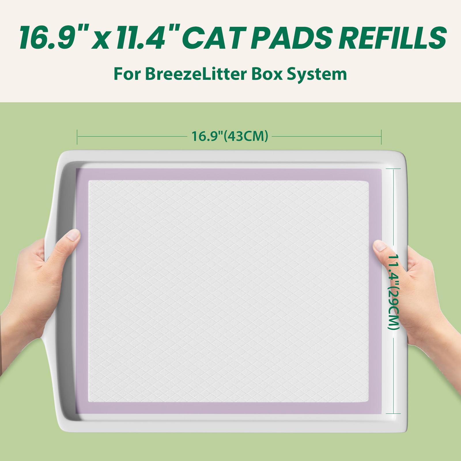 IMMCUTE multi-cat pad absorption close-up highlighting 2L capacity.