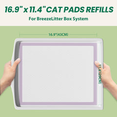 IMMCUTE multi-cat pad absorption close-up highlighting 2L capacity.