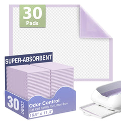 IMMCUTE multi-cat litter pad odor-control close-up showing mineral-infused freshness.