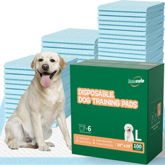 IMMCUTE pee pad 100-pack pack shot showing value for multi-pet homes