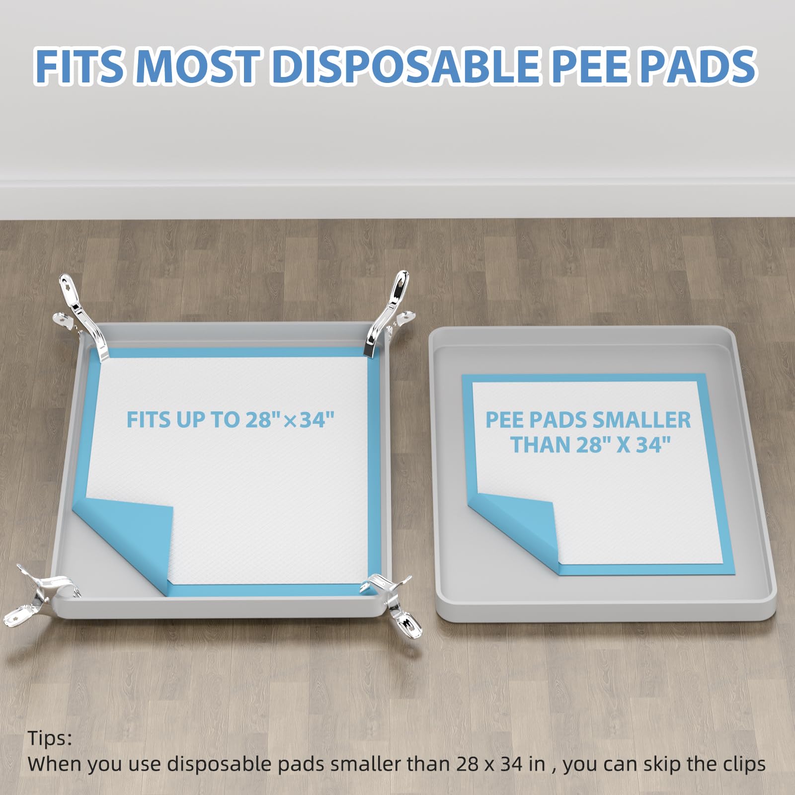 IMMCUTE non-slip base keeps pads steady on slippery floors