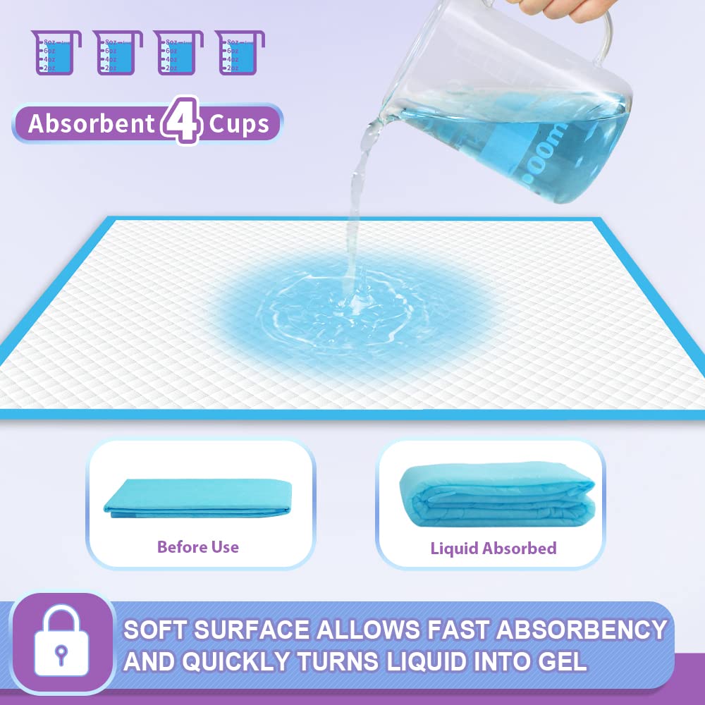 IMMCUTE Puppy Pad close-up highlights quick-dry technology for mess-free use.