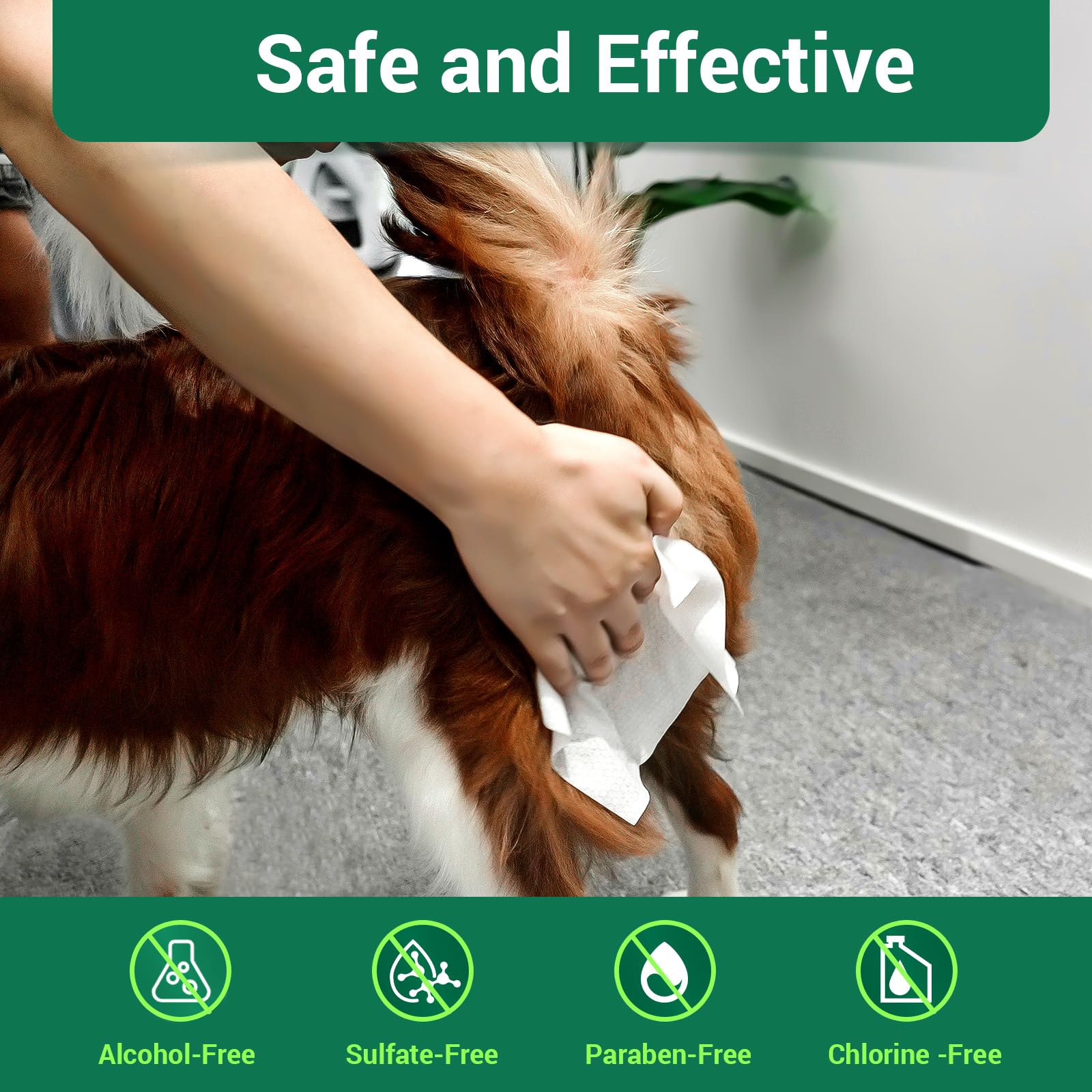 IMMCUTE wipe close-up highlights thick, durable texture for gentle cleaning.