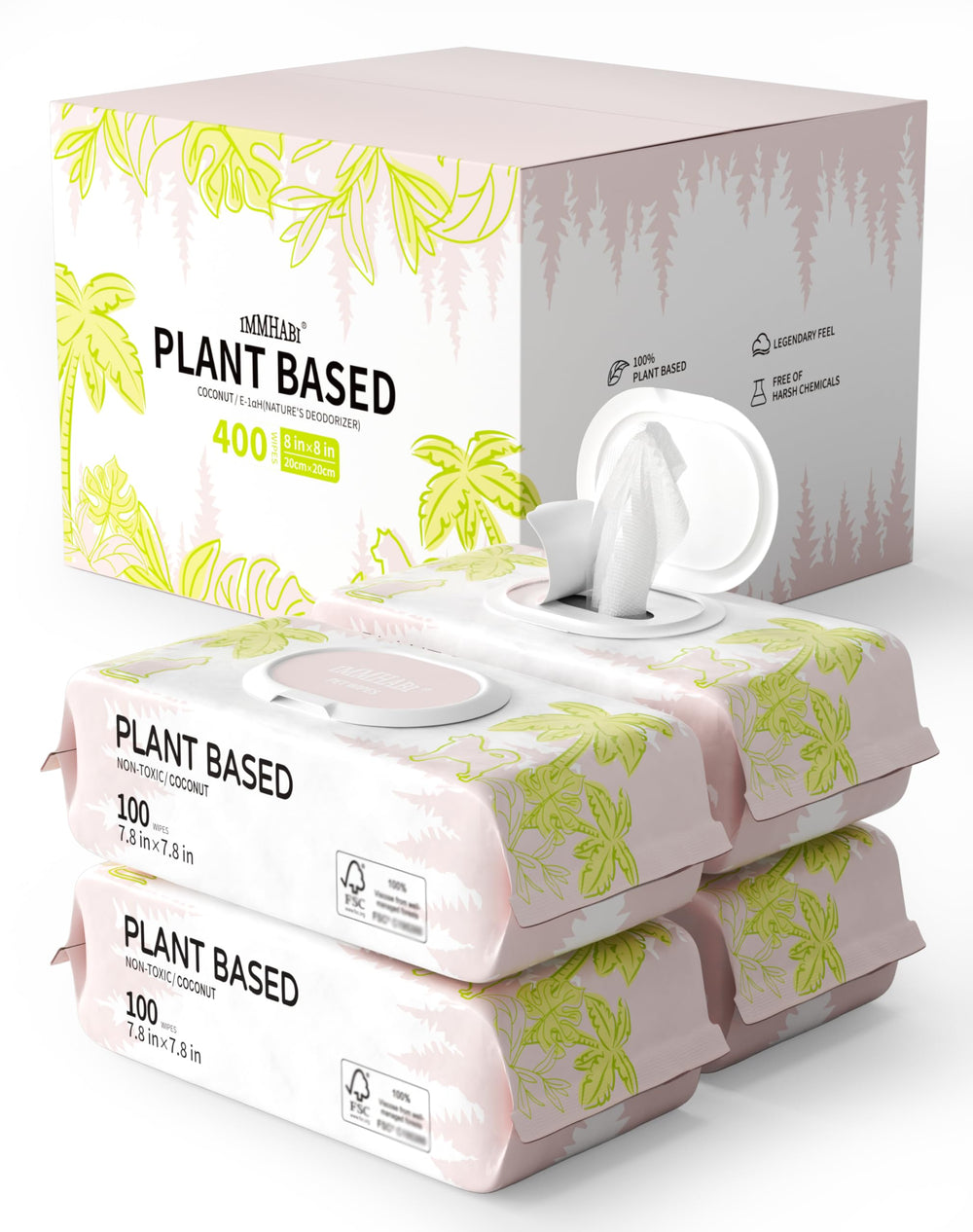 IMMHABI dog wipes 400 count pack offers value for regular grooming