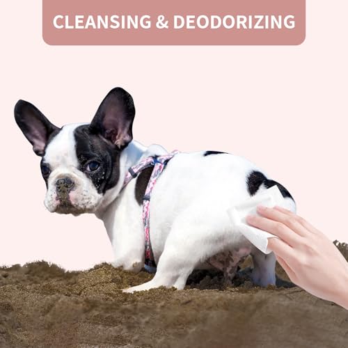 IMMHABI dog wipes for face and body use during messy outdoor adventures