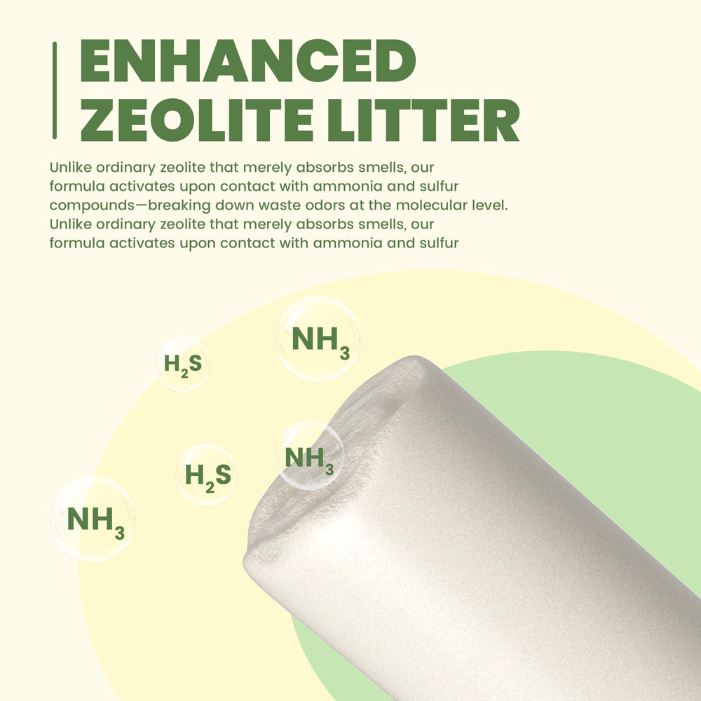 IMMHABI Enhanced Cat Litter Pellets odor-control for long-lasting freshness in your box.