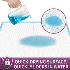 IMMCUTE pad edge design proves leak-proof protection for surroundings.